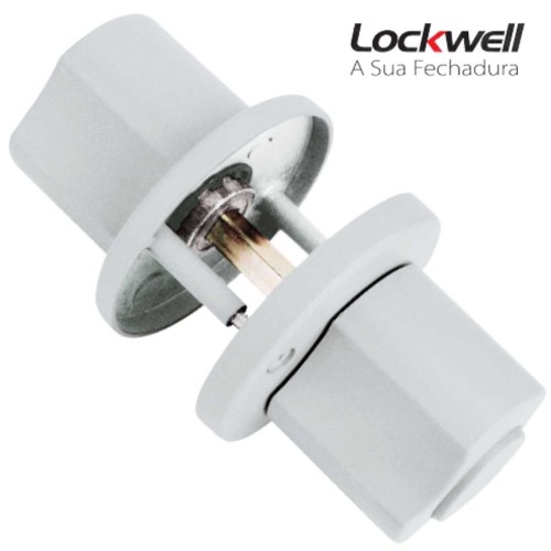 Fechadura Tubular Lockwell Branca 610 mm