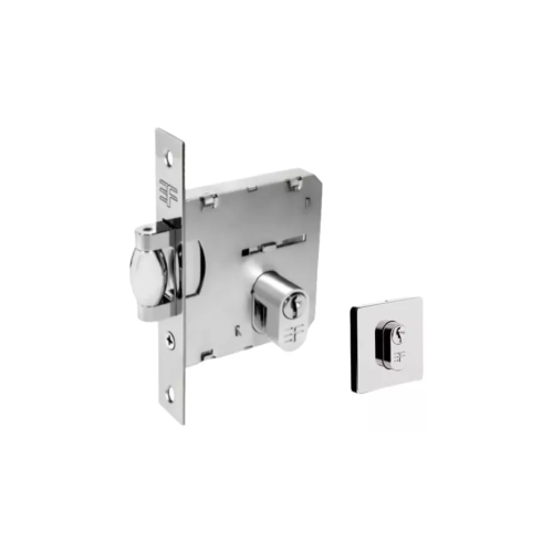 Fechadura Inox 3f Rolete Porta Giro/pivotante Madeira